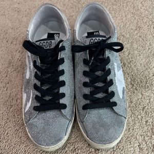 Silver Sparkle Golden Goose Sneakers
